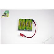 Batterie réception NiMh 4,8V 800mAh AA UNI-JR