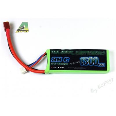 Pack LiPo Black Lithium 2S 1500 mAh 7.4V 35C