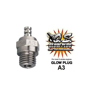 Bougie trés chaude OS N°6 A3 pour moteur glow 2 temps