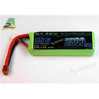 Pack LiPo Black Lithium 3S 2500 mAh 11,1V 35C