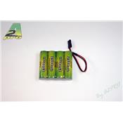 Batterie réception NiMh 4,8V 2500mAh AA UNI-JR