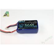 Pack LiPo rception 2S 2600mAh 7.4V 15C JR-UNI