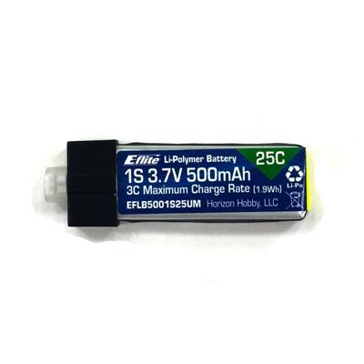 Batterie LiPo 1S 3.7V 500 mAh 25C UMX