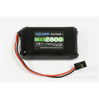 Batterie d'émission LiPo 2S 7,4 V 2800 mAh