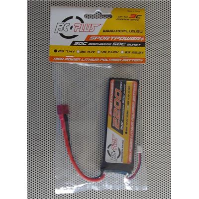 Pack LiPo SportPower+ 2S 2500 mAh 7.4V 30C