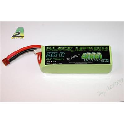 Pack LiPo Black Lithium 5S 4000 mAh 18,5V 35C