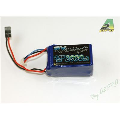 Pack LiPo réception 2S 2000mAh 7.4V 15C JR-UNI