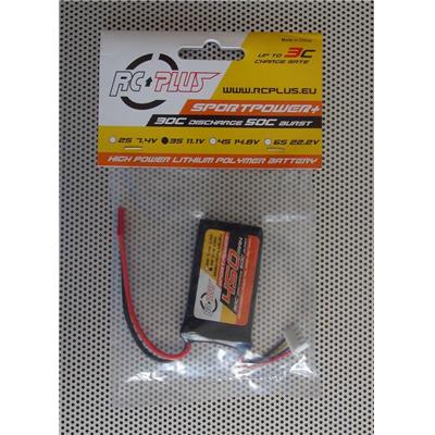 Pack LiPo SportPower+ 3S 450 mAh 11,1V 30C