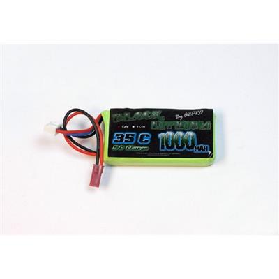 Batterie LiPo Black Lithium 2S 1000 mAh 7.4V 35C Bec