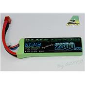 Pack LiPo Black Lithium 2S 2500 mAh 7.4V 35C