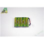 Batterie rception NiMh 6,0V 2500mAh AA UNI-JR