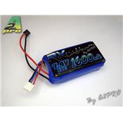 Pack LiPo réception 2S 1600mAh 7.4V 15C JR-UNI