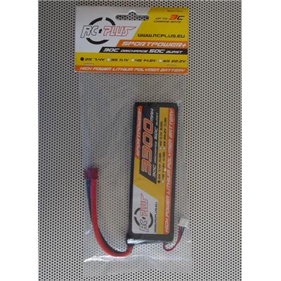 Pack LiPo SportPower+ 2S 3300 mAh 7.4V 30C